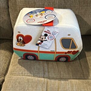 Disney White and Red Stuffed Animal Camper Van